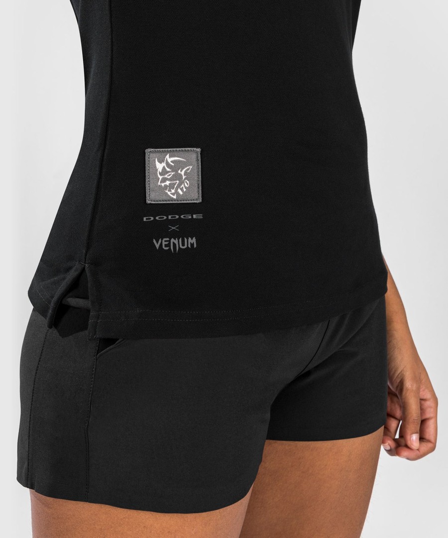 venum x dodge demon 170 women polo shirt - black