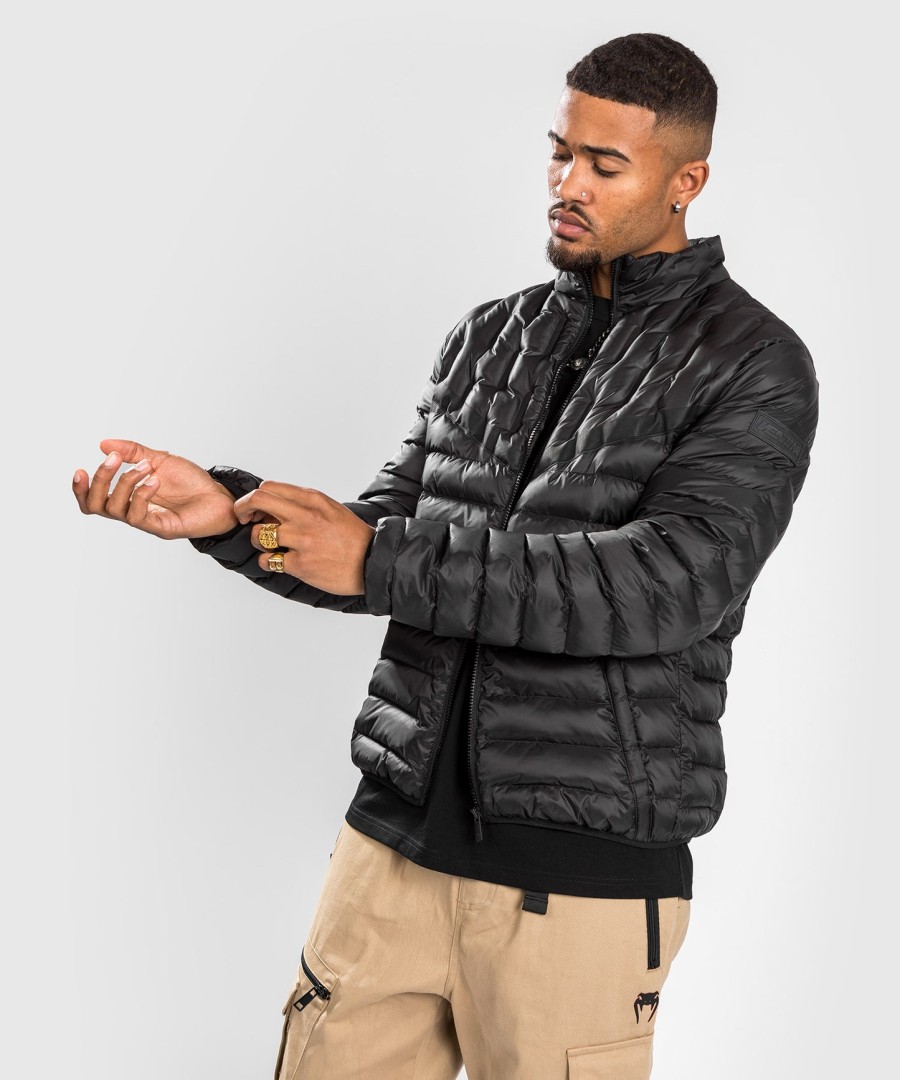 venum elite light down jacket - black