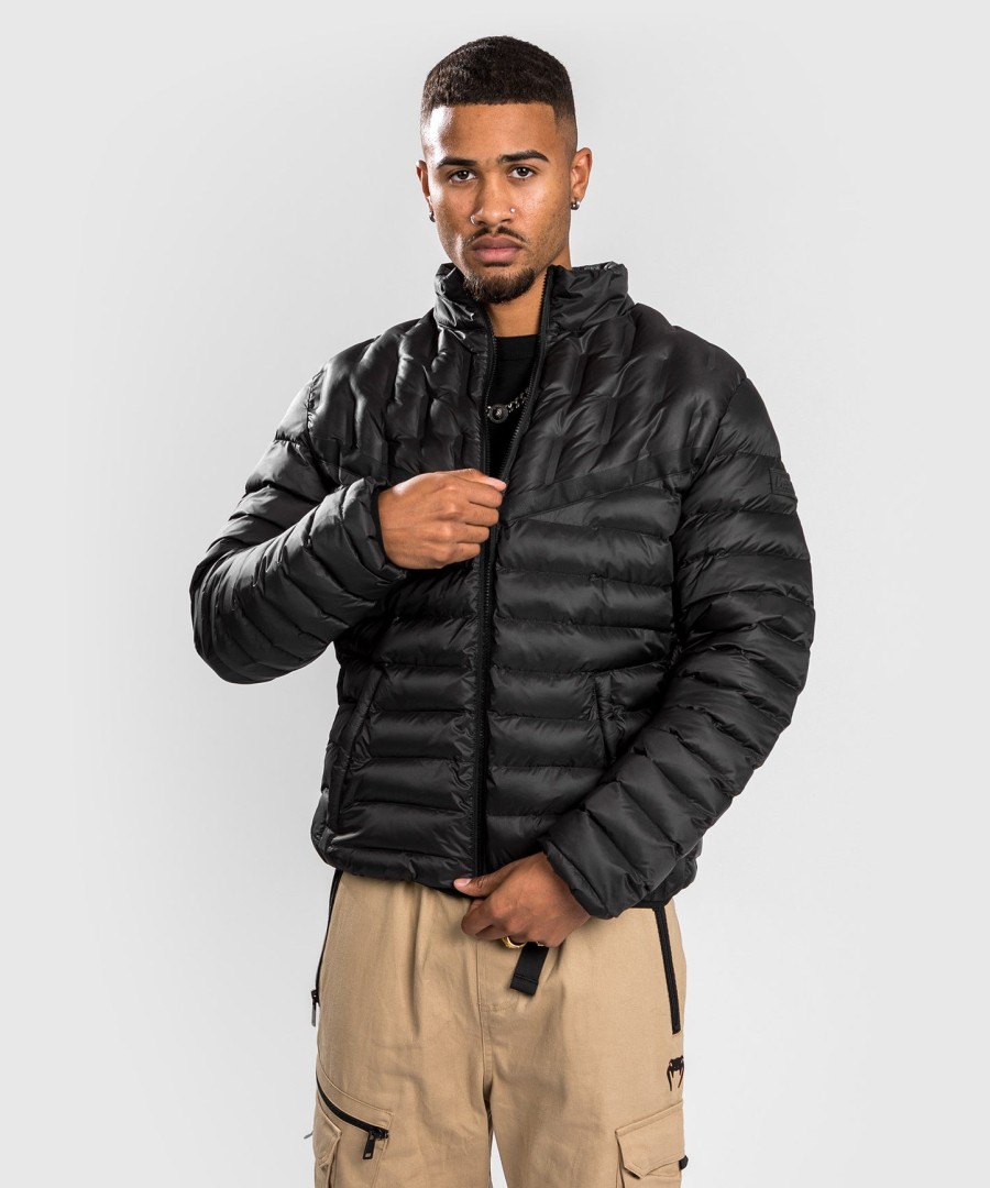 venum elite light down jacket - black