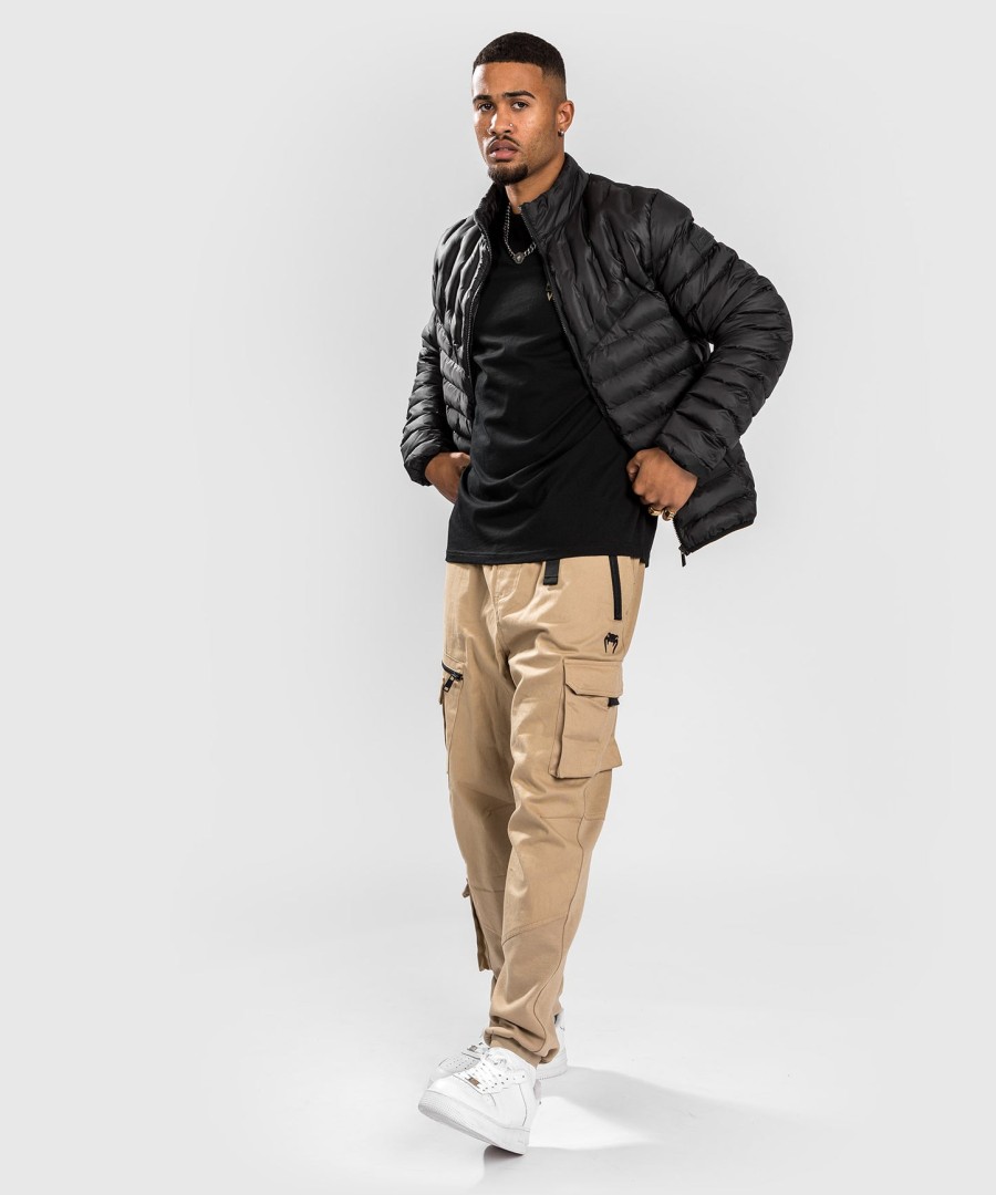venum elite light down jacket - black