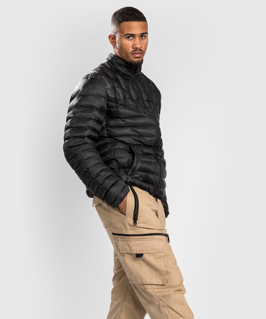 venum elite light down jacket - black