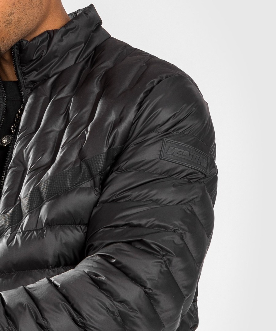 venum elite light down jacket - black