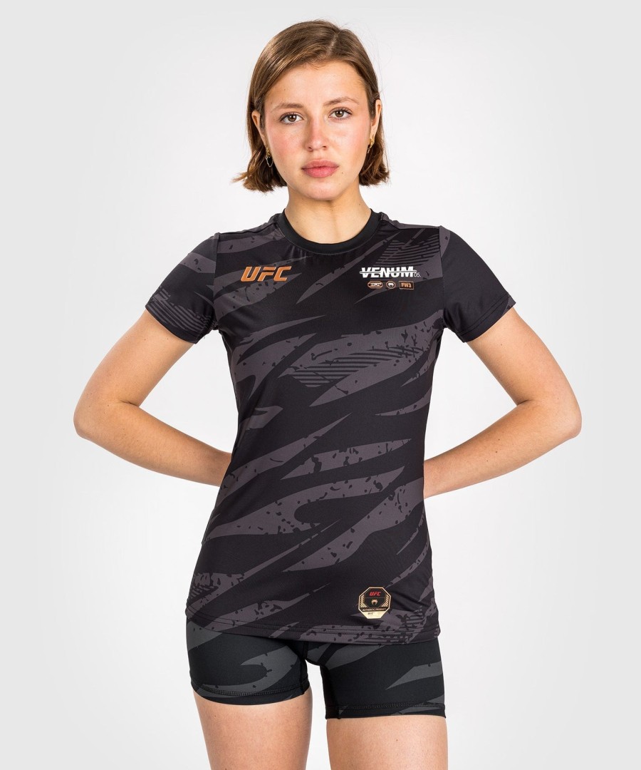 ufc adrenaline by venum fight week women dry-tech t-shirt - urban camo