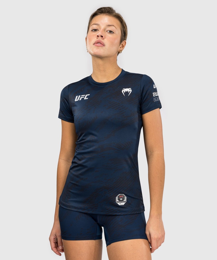 ufc fusion by venum fight week women dry-tech t-shirt - oceanic blue