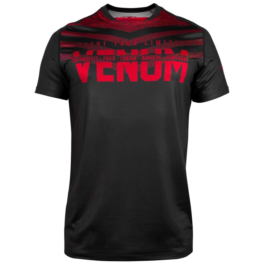 venum signature dry tech t-shirt - blackred
