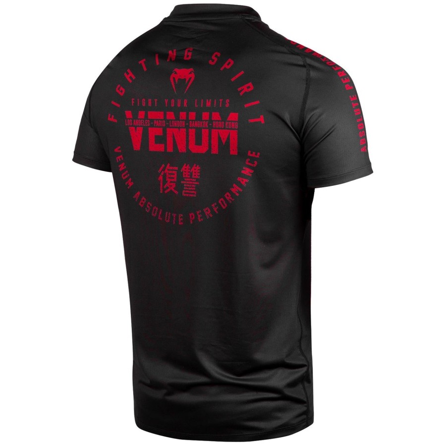 venum signature dry tech t-shirt - blackred