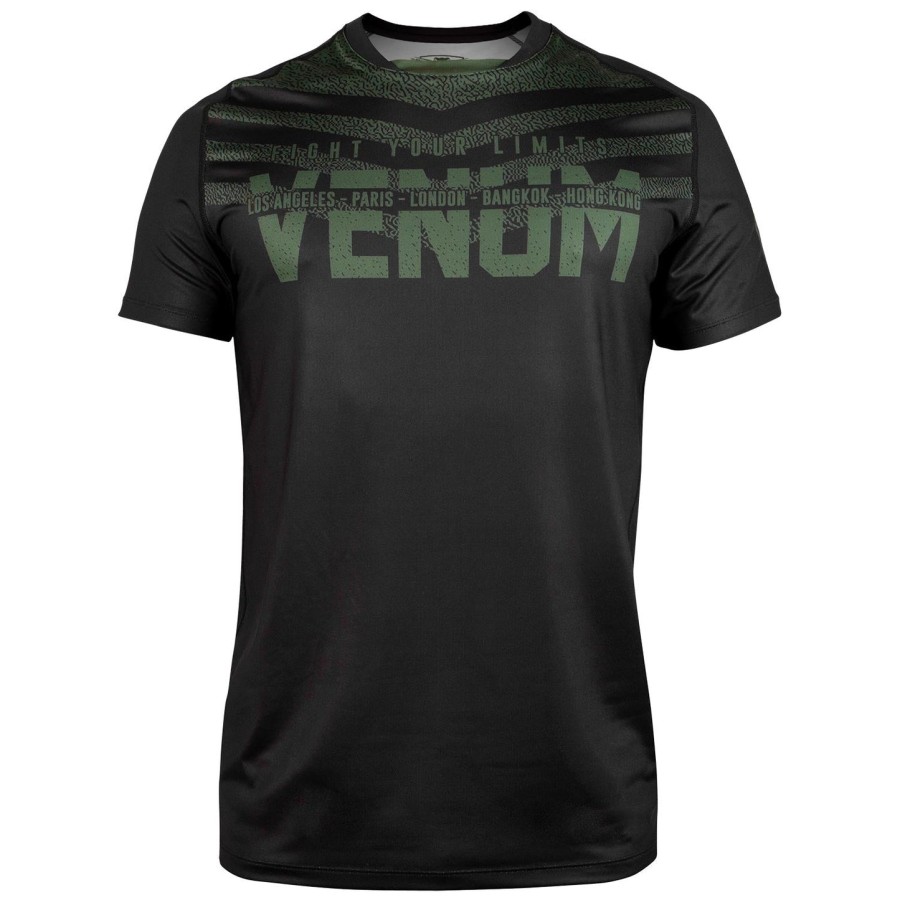 venum signature dry tech t-shirt - black khaki - exclusive