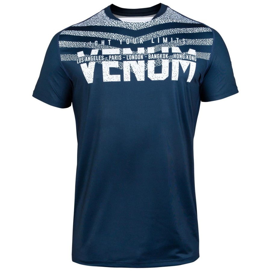 venum signature dry tech t-shirt - navy bluewhite