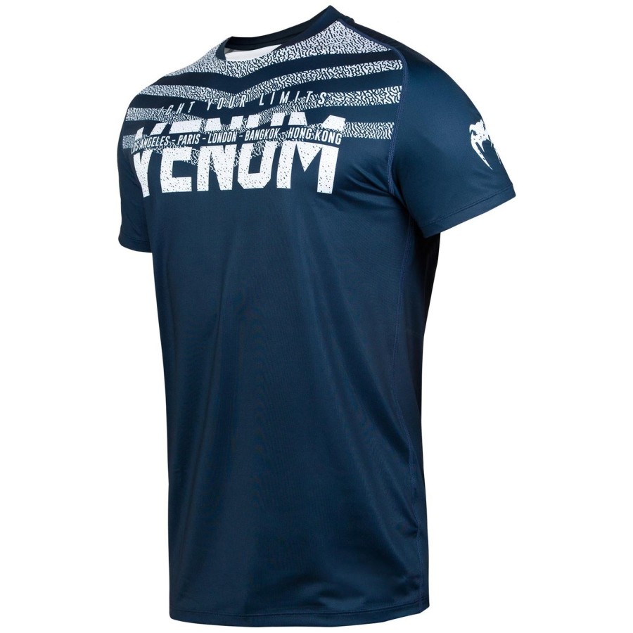 venum signature dry tech t-shirt - navy bluewhite