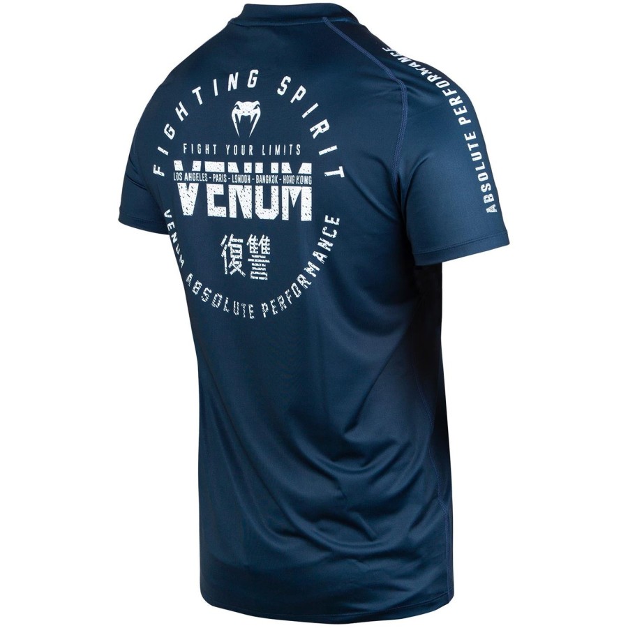 venum signature dry tech t-shirt - navy bluewhite