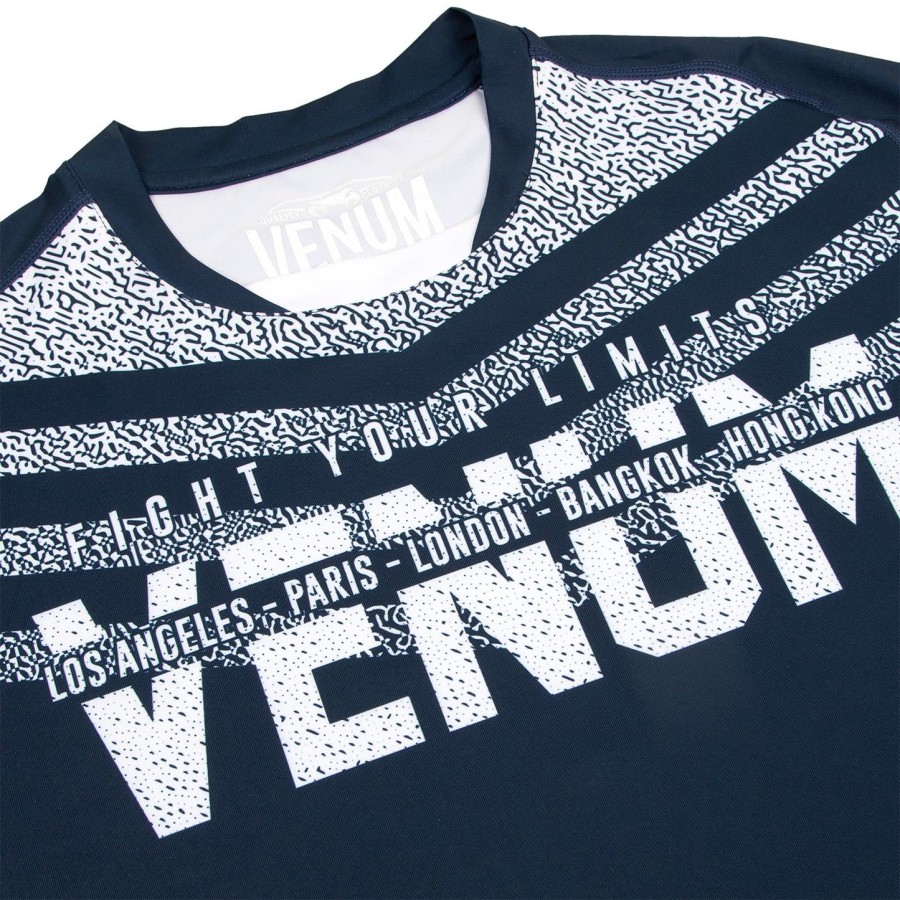 venum signature dry tech t-shirt - navy bluewhite