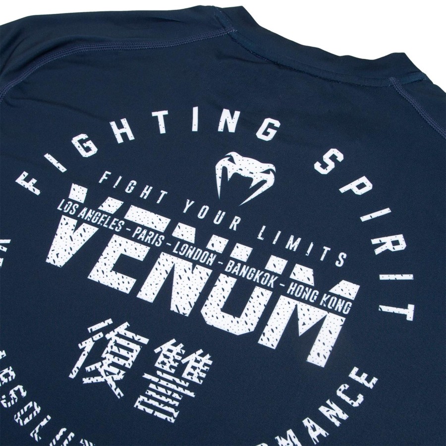 venum signature dry tech t-shirt - navy bluewhite