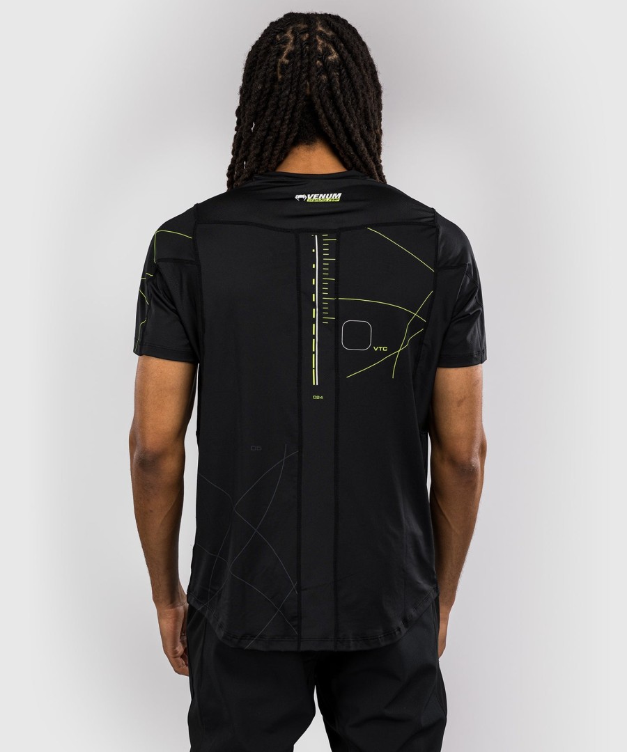 venum training camp 4.0 dry tech t-shirt - blackneon green