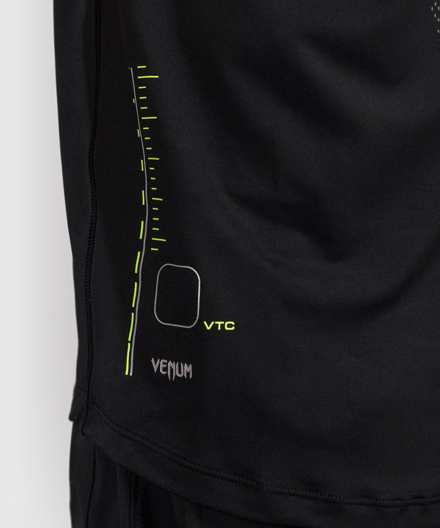 venum training camp 4.0 dry tech t-shirt - blackneon green