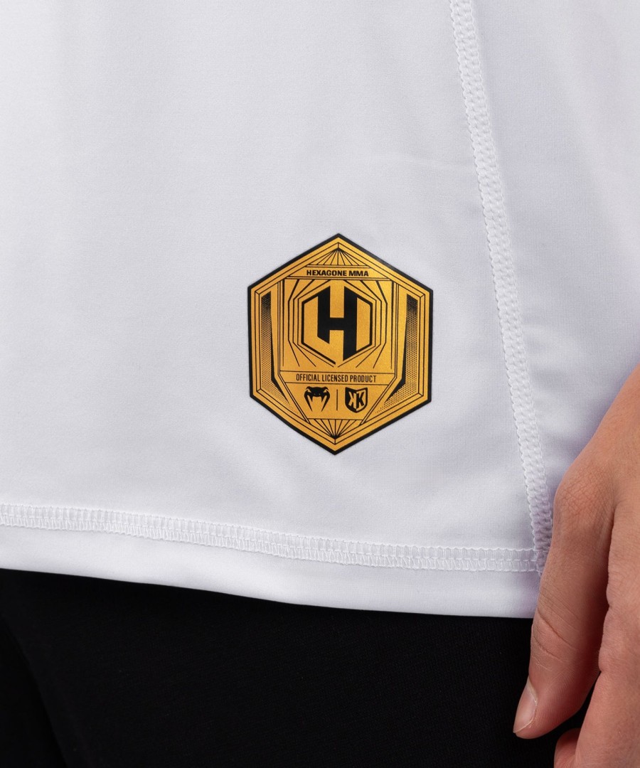 fk x venum hexagone mma t-shirt - whitegold