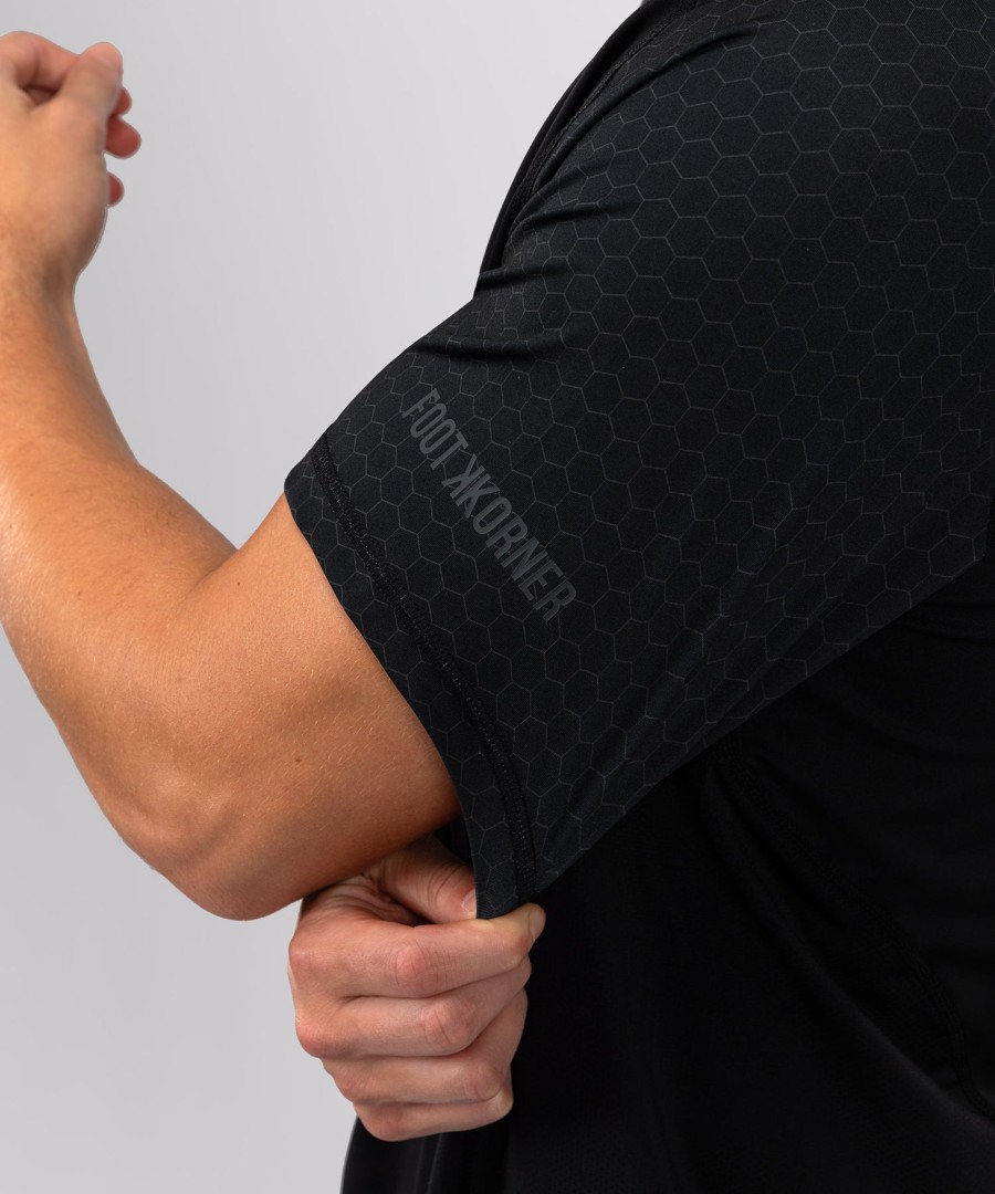 foot korner x venum hexagon mma t-shirt - blacksilver