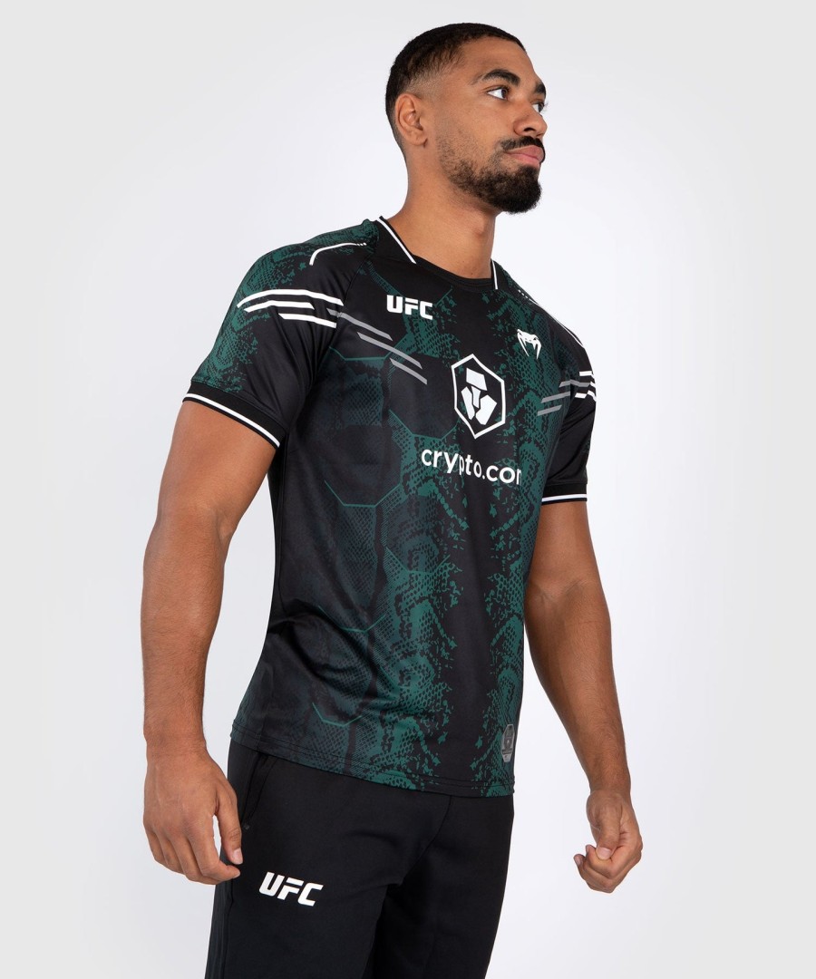 ufc adrenaline by venum authentic fight night men jersey - emerald edition - greenblack