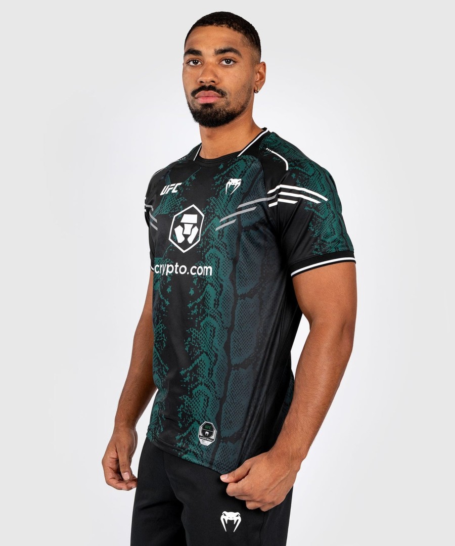 ufc adrenaline by venum authentic fight night men jersey - emerald edition - greenblack