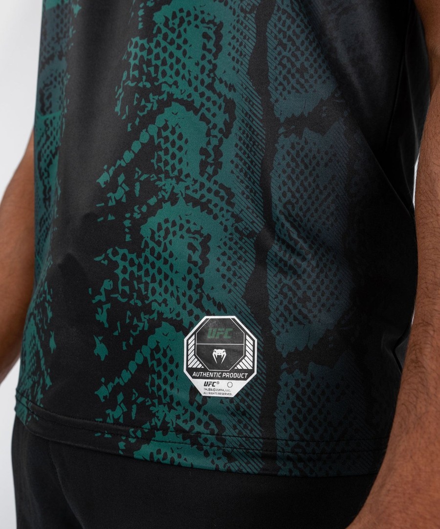 ufc adrenaline by venum authentic fight night men jersey - emerald edition - greenblack