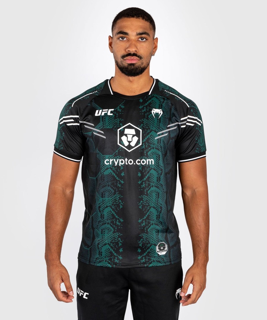 ufc adrenaline by venum authentic fight night men jersey - emerald edition - greenblack