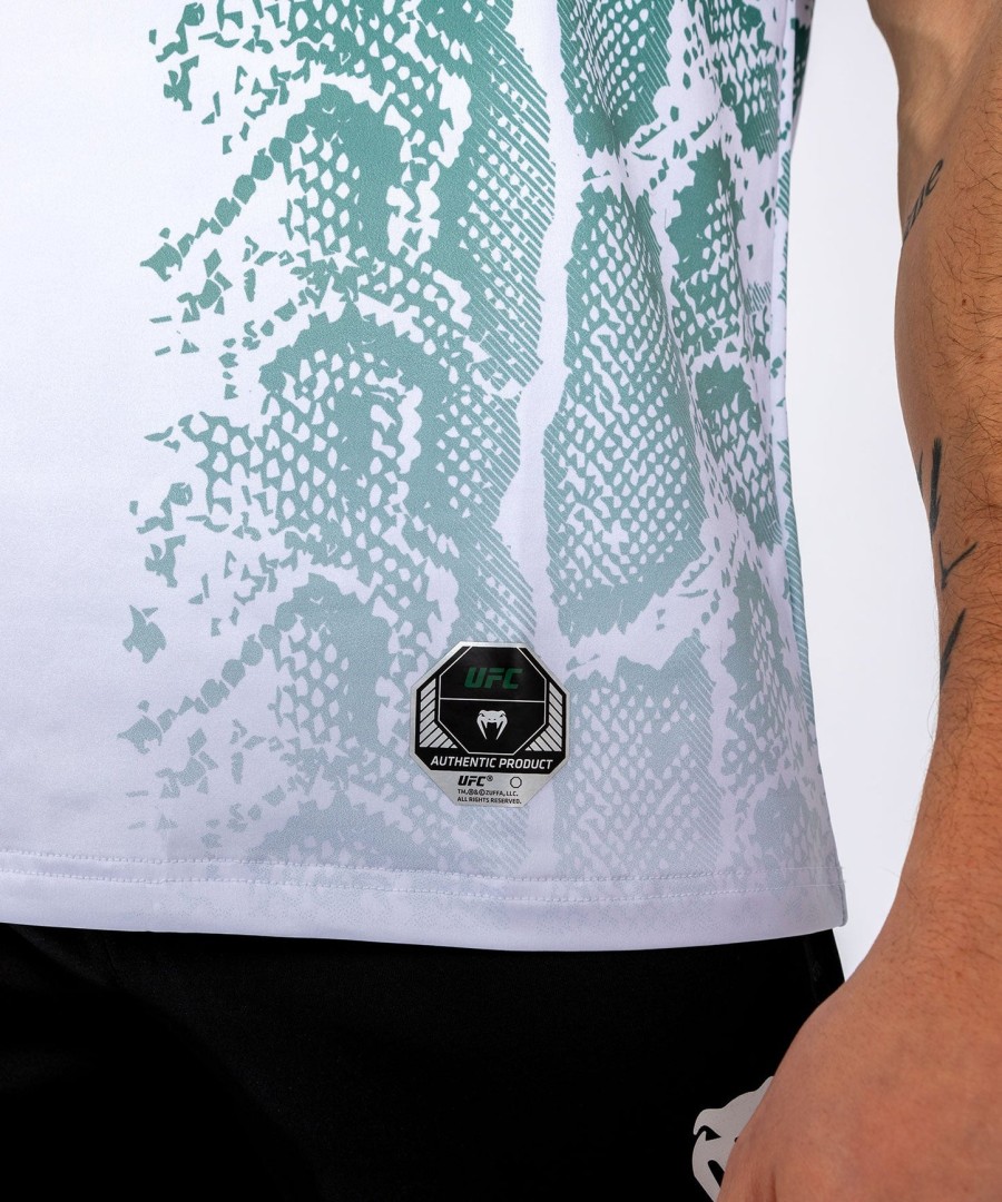 ufc adrenaline by venum authentic fight night men jersey - emerald edition - whitegreen