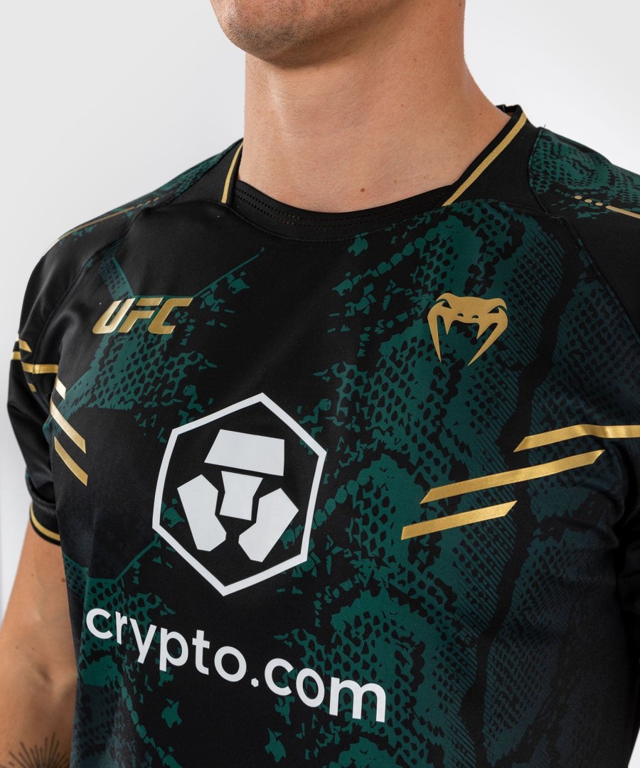 ufc adrenaline by venum authentic fight night men jersey - emerald edition - greenblackgold
