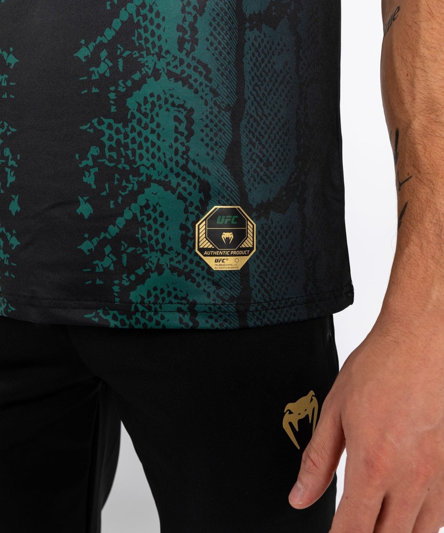 ufc adrenaline by venum authentic fight night men jersey - emerald edition - greenblackgold