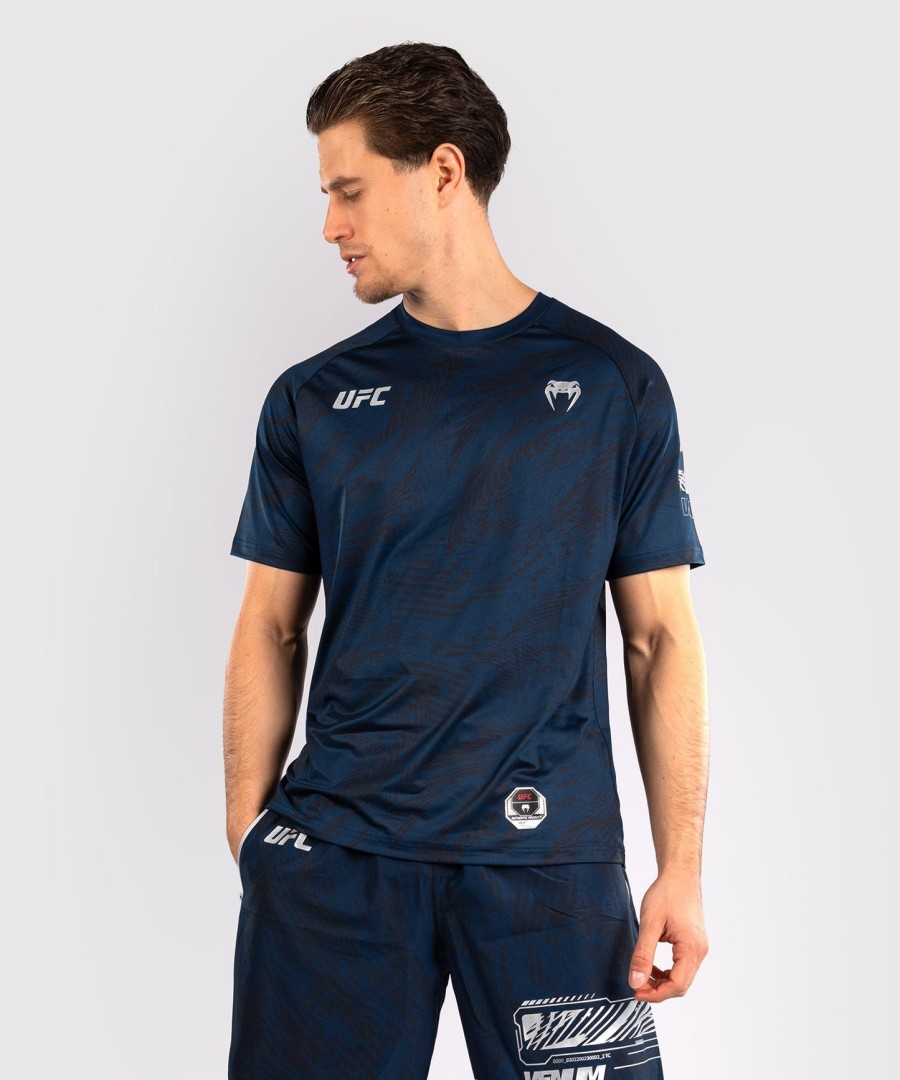 ufc fusion by venum fight week men dry-tech t-shirt - oceanic blue