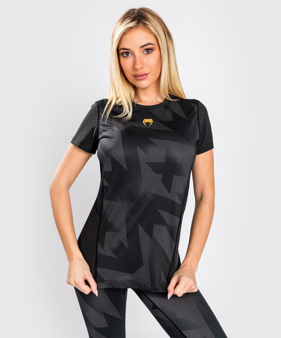 venum razor dry tech t-shirt - for women - blackgold