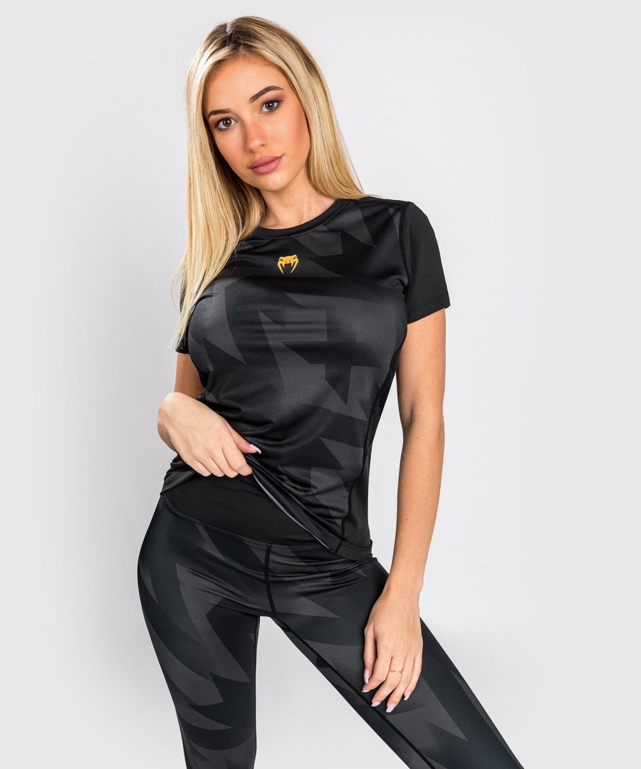 venum razor dry tech t-shirt - for women - blackgold