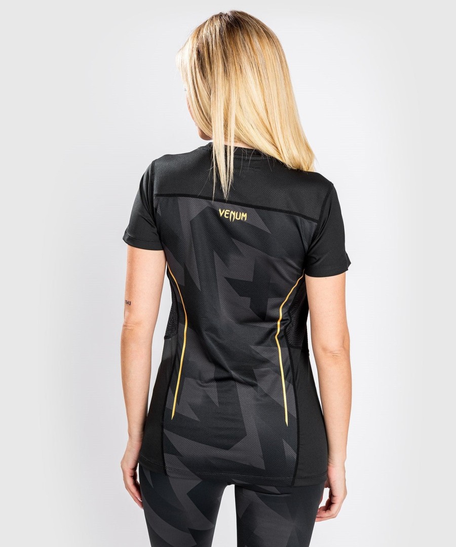 venum razor dry tech t-shirt - for women - blackgold