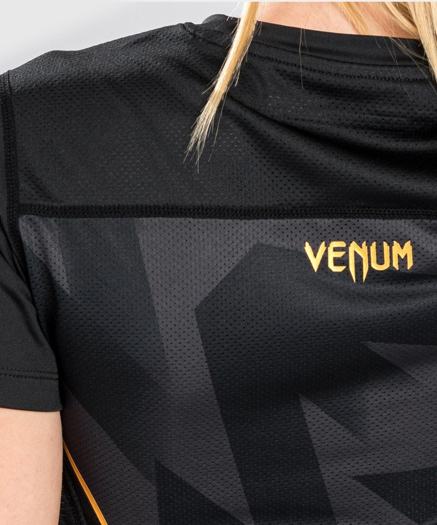 venum razor dry tech t-shirt - for women - blackgold