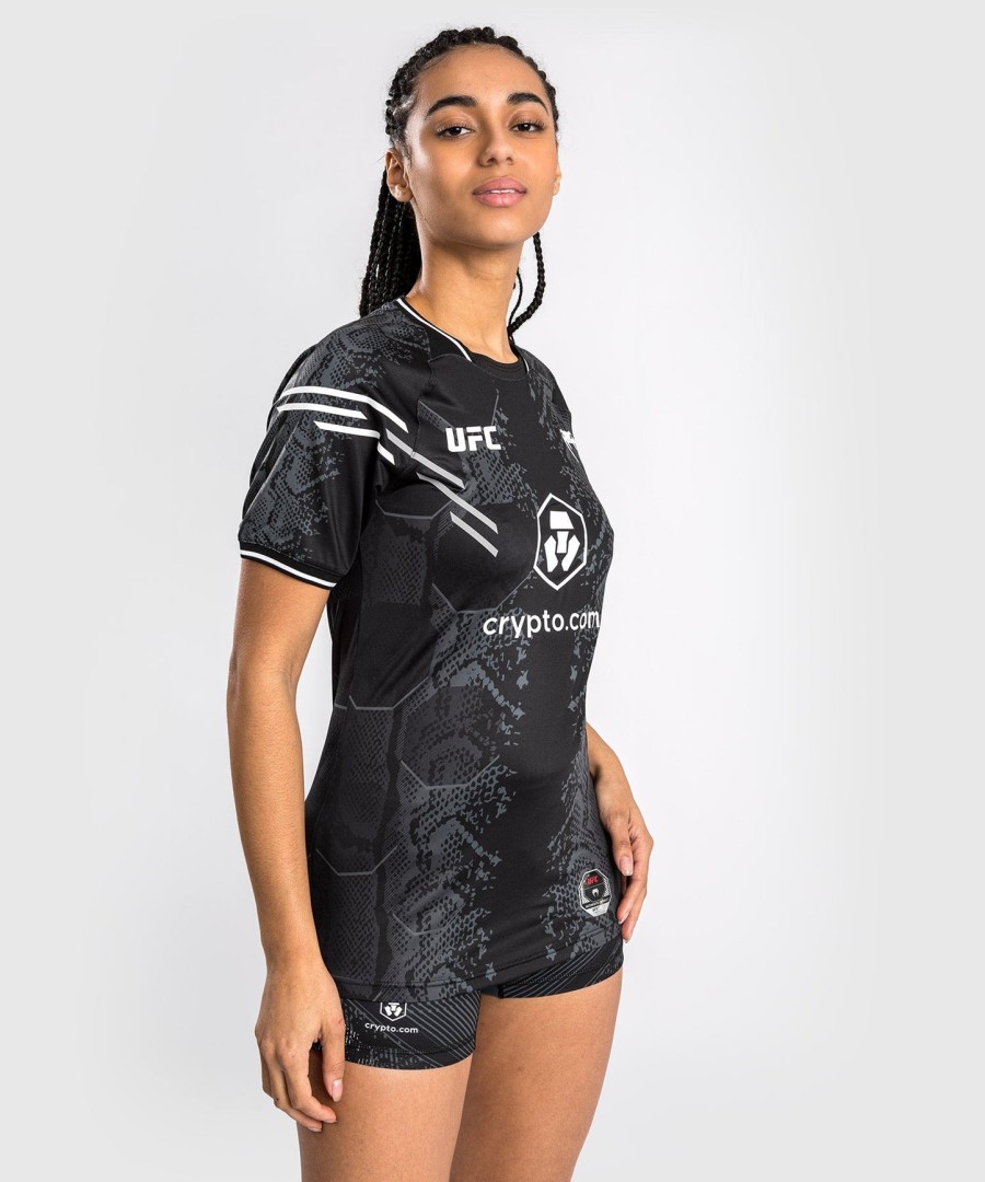 ufc adrenaline by venum authentic fight night women walkout jersey - black