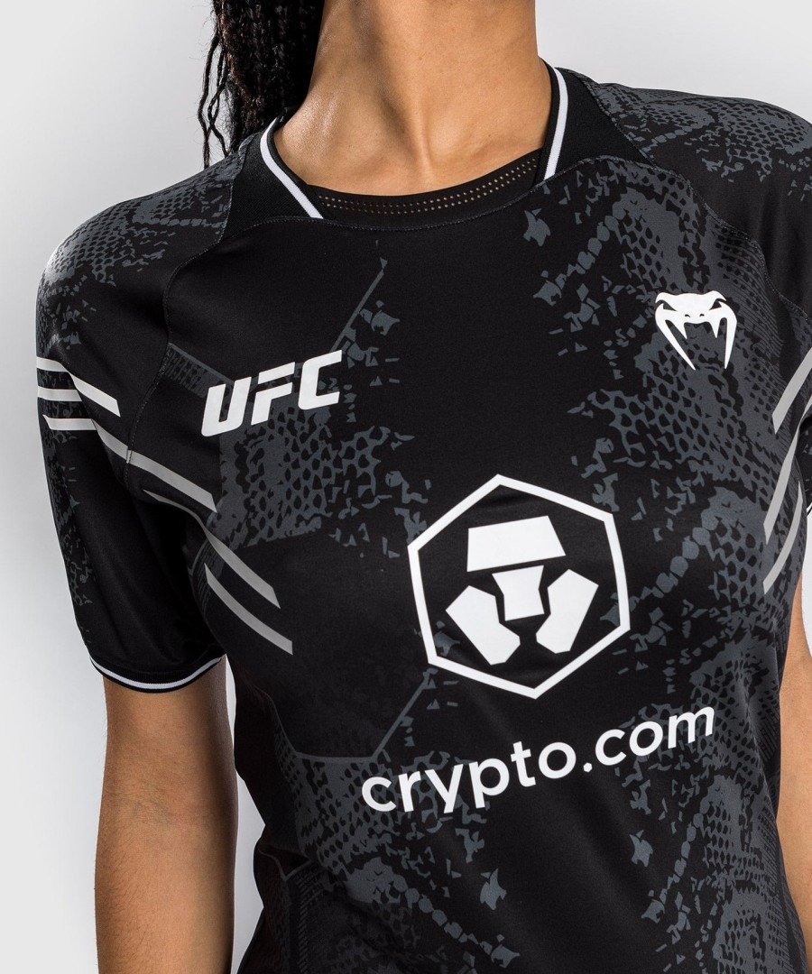 ufc adrenaline by venum authentic fight night women walkout jersey - black