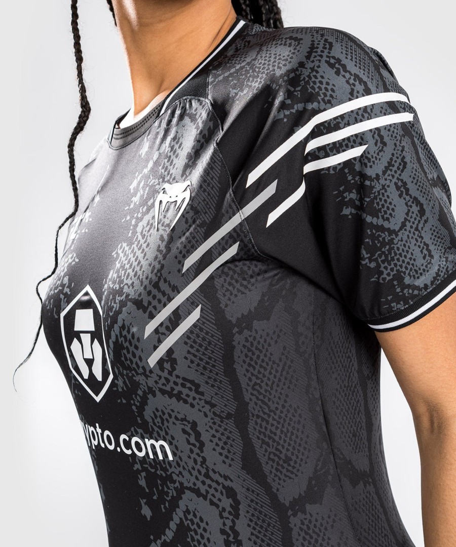 ufc adrenaline by venum authentic fight night women walkout jersey - black