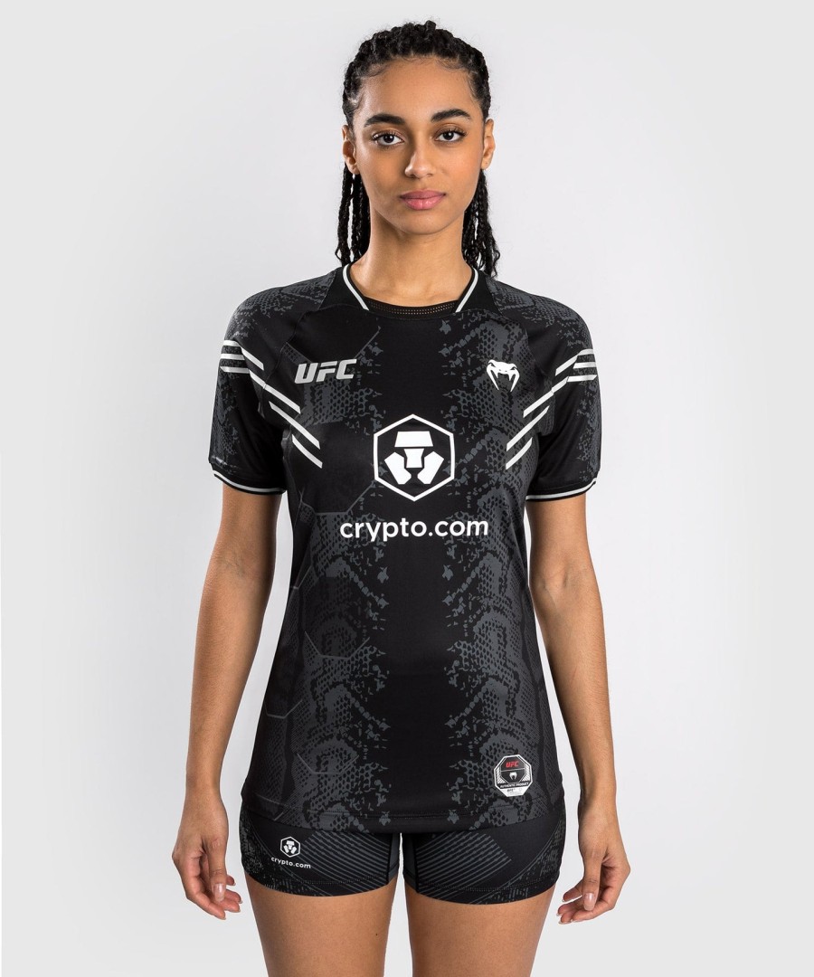 ufc adrenaline by venum authentic fight night women walkout jersey - black