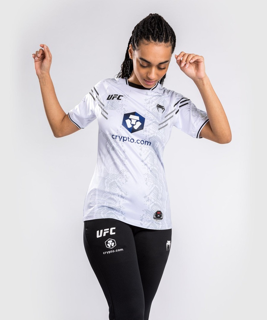 ufc adrenaline by venum authentic fight night women walkout jersey - white