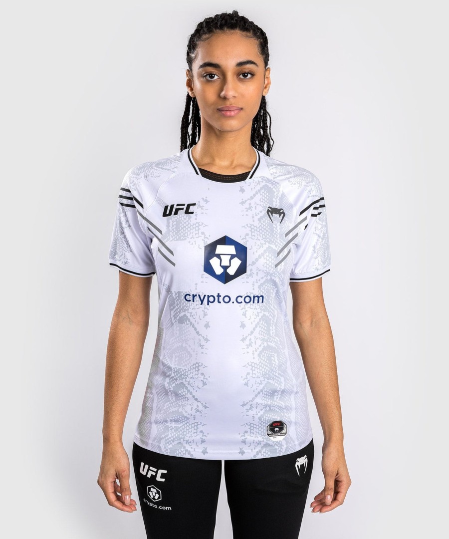 ufc adrenaline by venum authentic fight night women walkout jersey - white