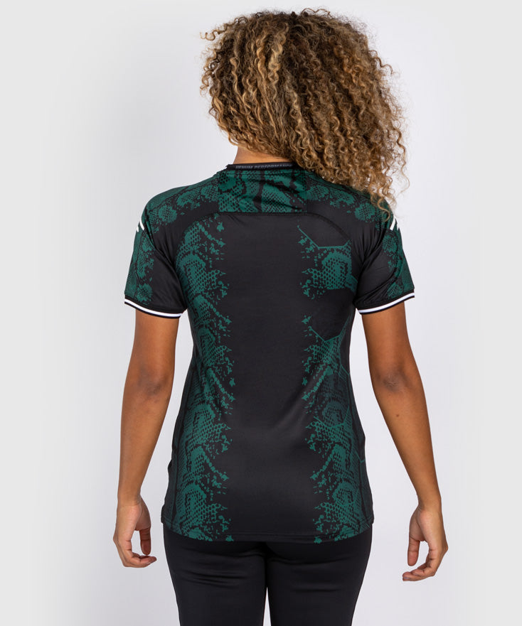 ufc adrenaline by venum authentic fight night women walkout jersey - emerald edition - greenblack