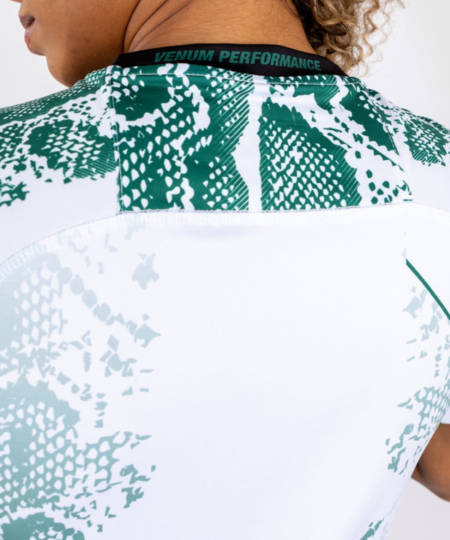 ufc adrenaline by venum authentic fight night women walkout jersey - emerald edition - whitegreen