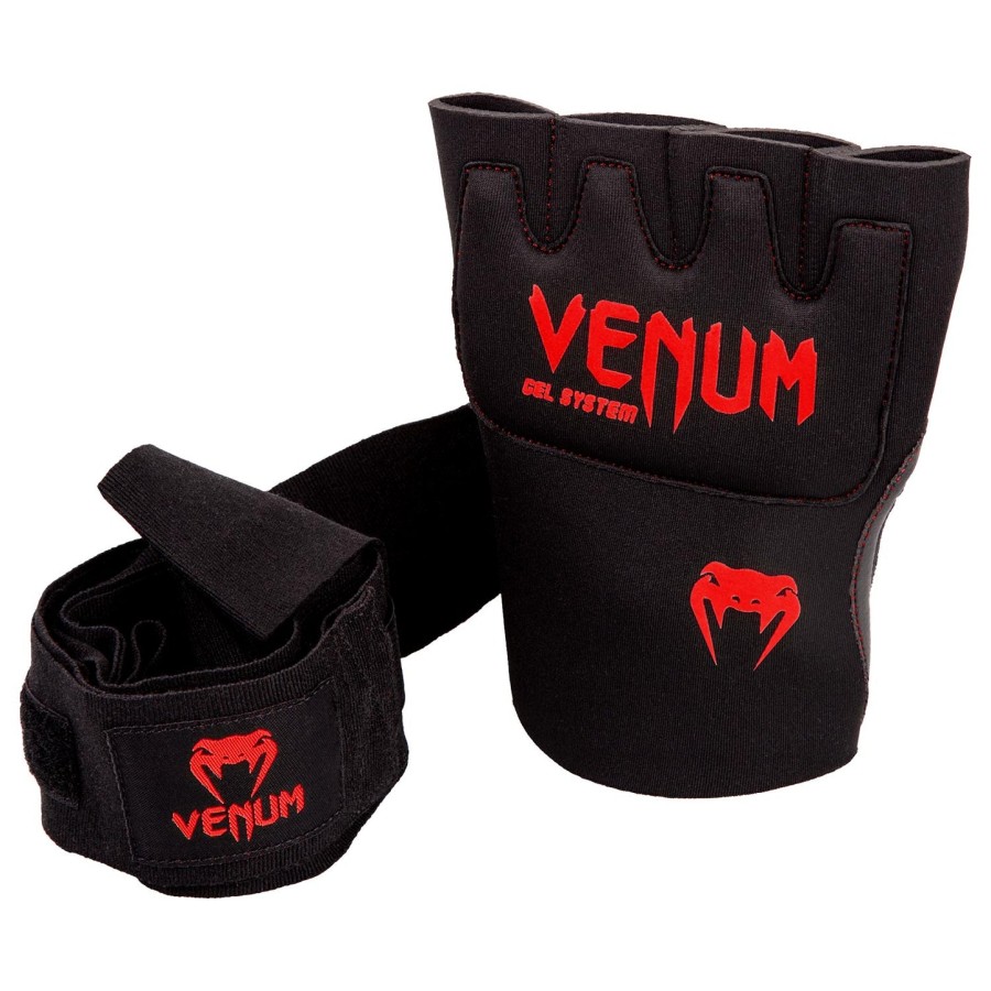 venum gel kontact quick wraps - blackred