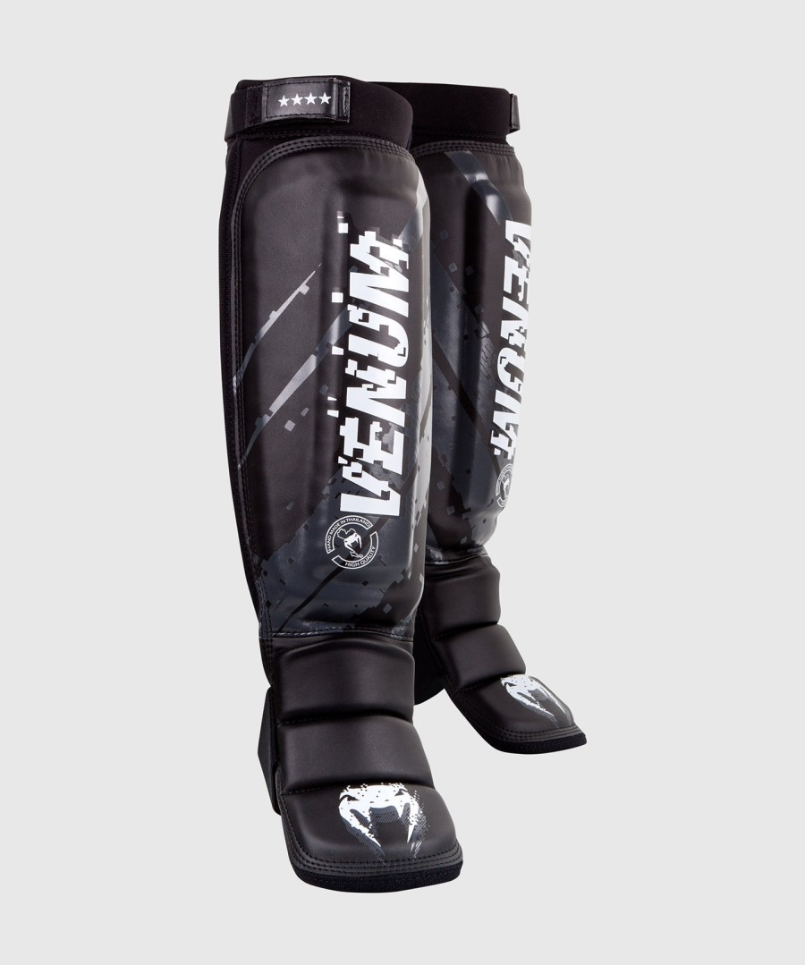 venum pixel mma shin guards - blackgrey