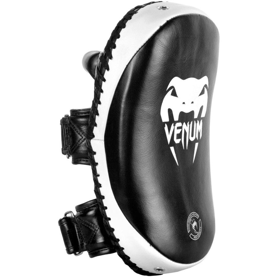venum kick pads leather-blackwhite