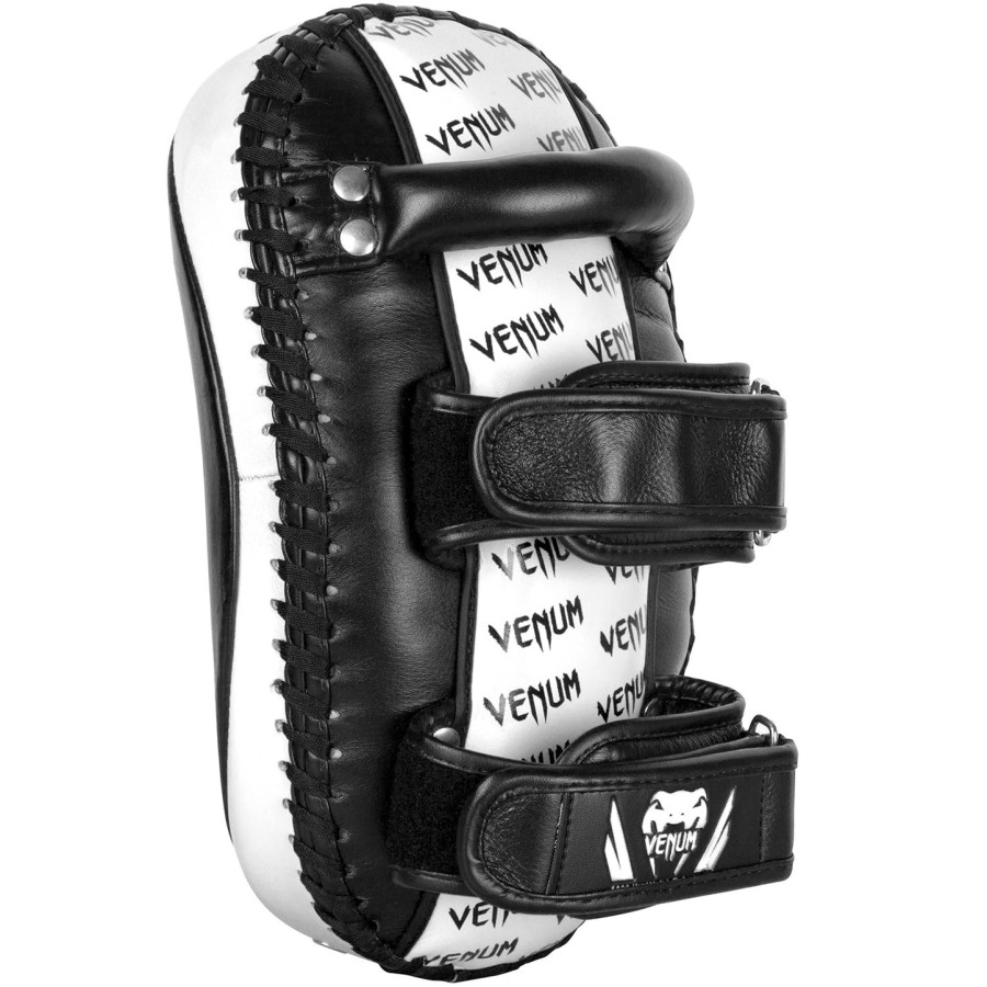 venum kick pads leather-blackwhite