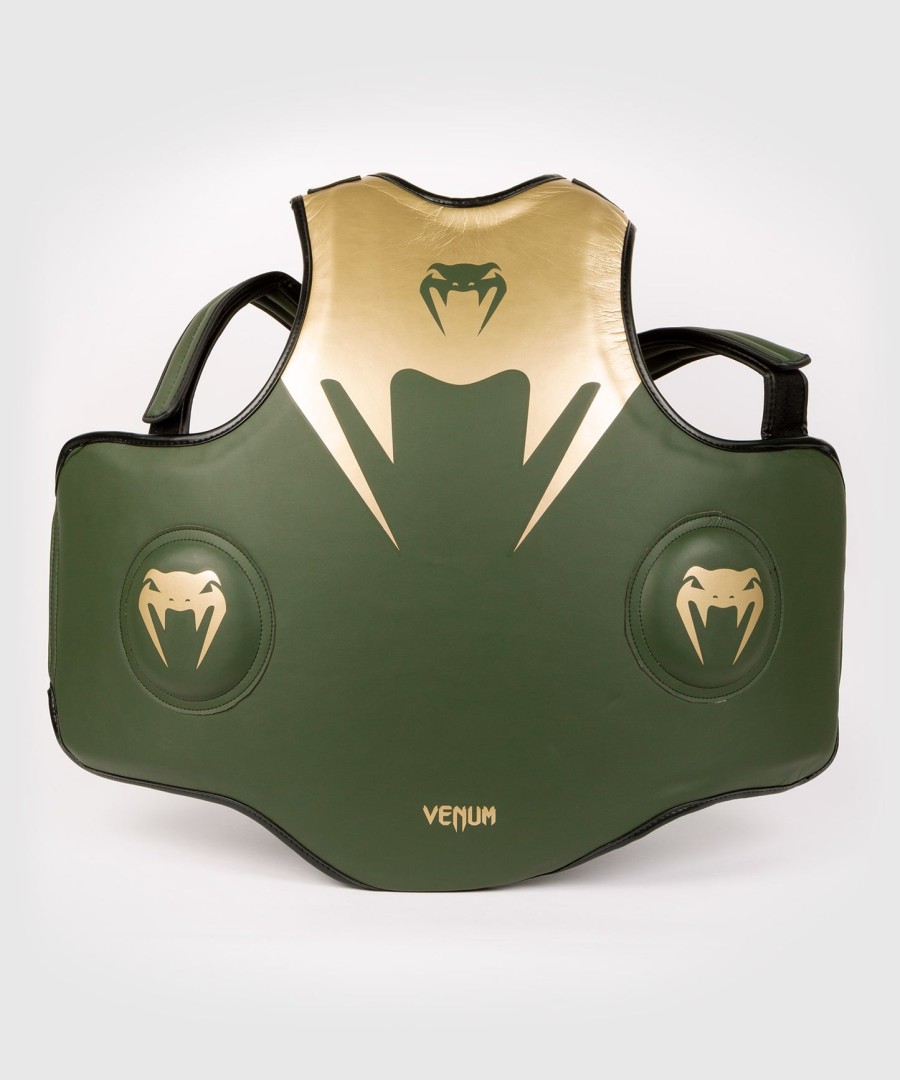 venum pro boxing body protector - khakigold