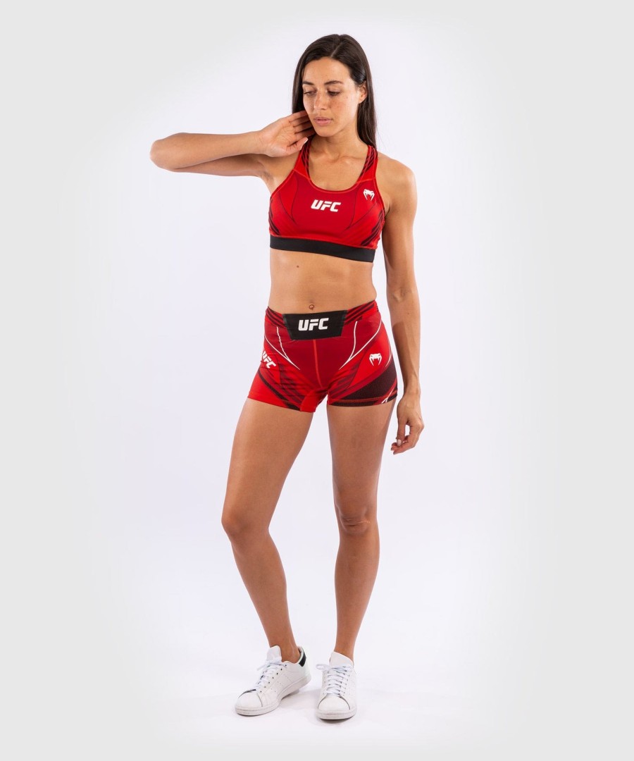 ufc venum authentic fight night women vale tudo shorts - short fit - red