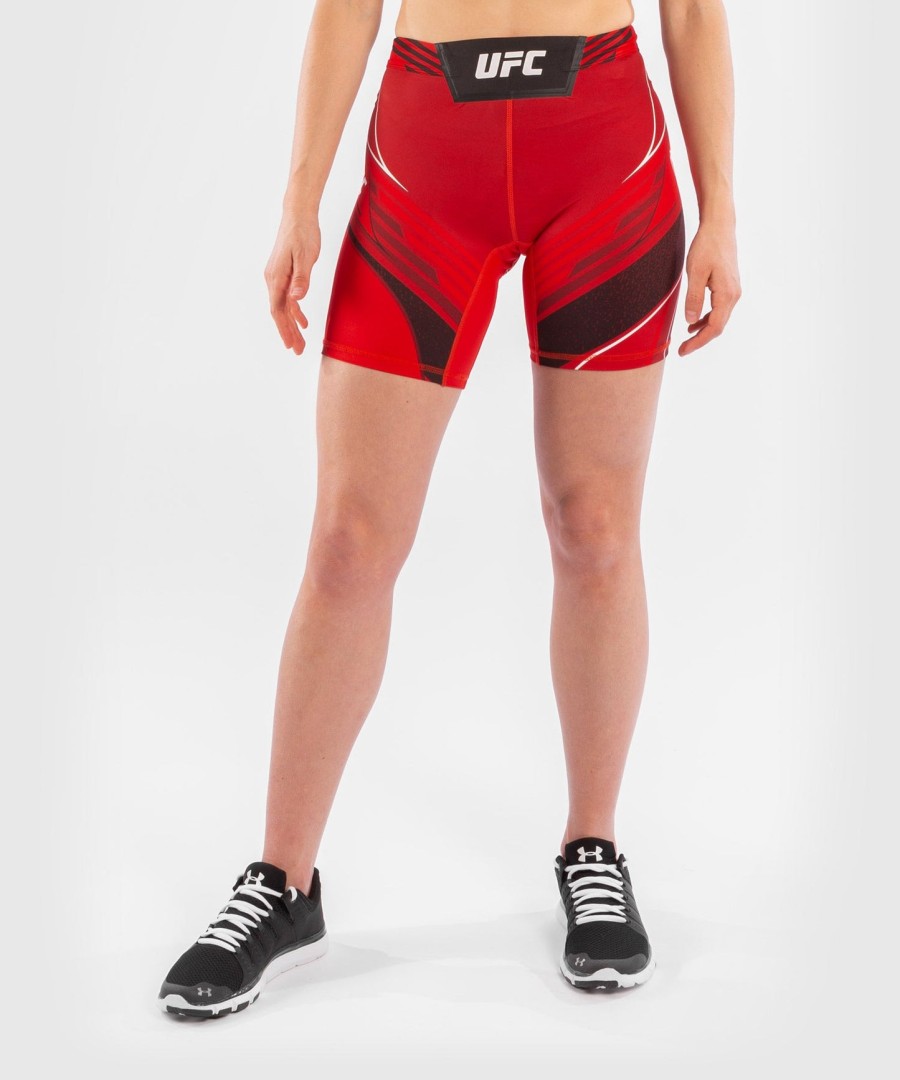 ufc venum authentic fight night women vale tudo shorts - long fit - red