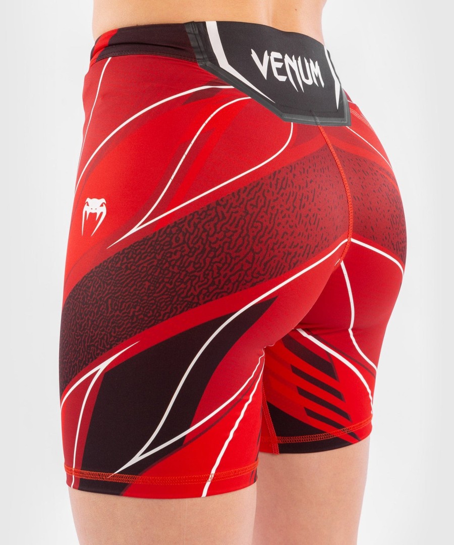ufc venum authentic fight night women vale tudo shorts - long fit - red