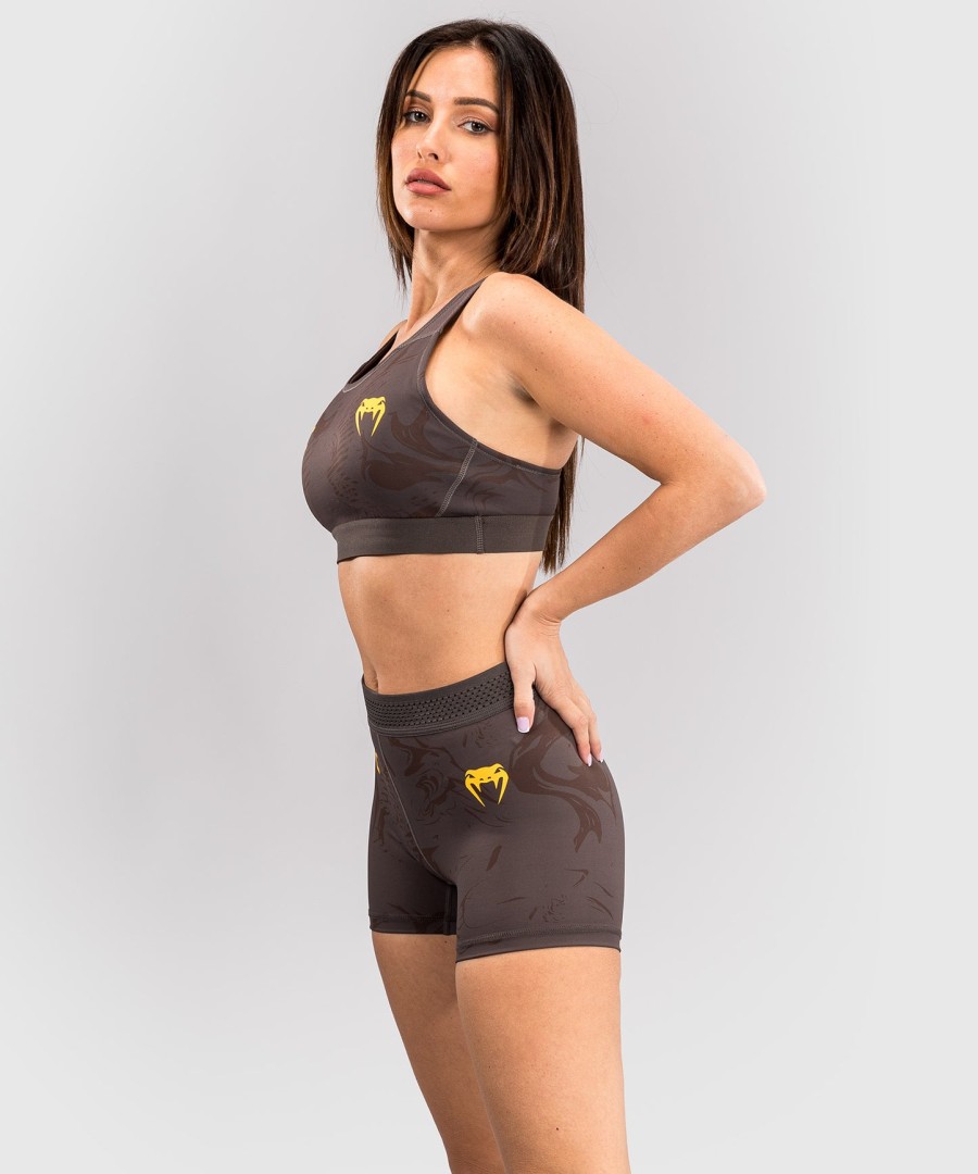 ufc fusion by venum fight week women vale tudo short - earthen brown