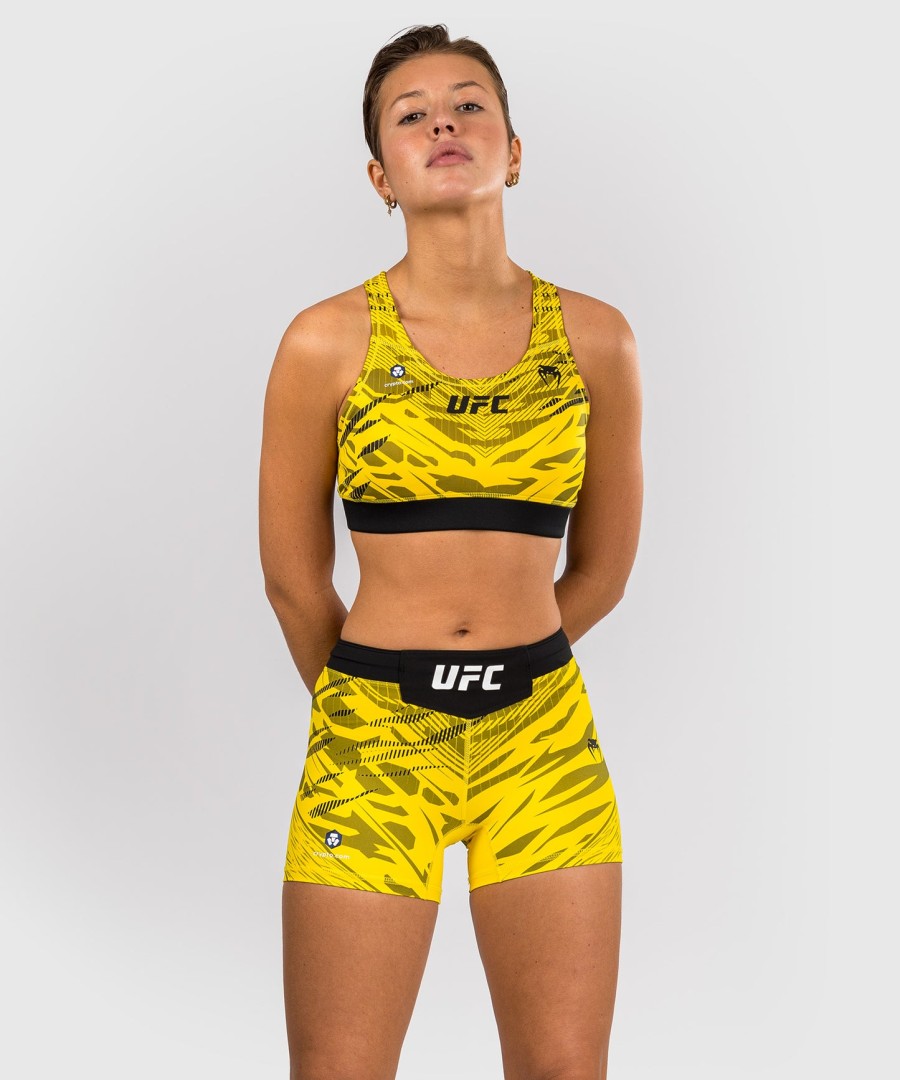 ufc fusion by venum authentic fight night women vale tudo short - short fit - yellow